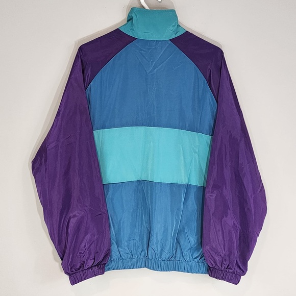 Colour Block Wind Breaker Fall Jacket Sz. Medium - Picture 6 of 8